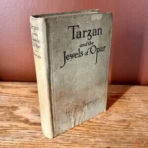 Antique 1918 Tarzan and the Jewels of Opar Book Edgar Rice Burroughs A.L. Burt